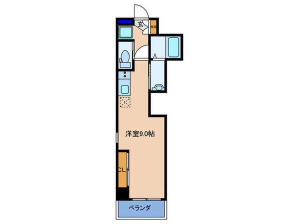 ﾋﾞｶﾞ-ﾎﾟﾘｽ369天神橋3丁目Ⅱｱﾙﾁｪの物件間取画像